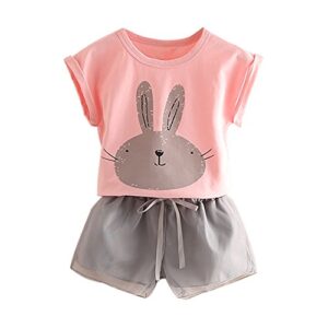 mud kingdom cute girls outfits boutique bunny summer pink size 7-8
