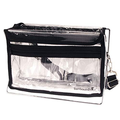 Clear Tote Bag - Travel Craft Products and Stadium Pack - Black - 1 Bag