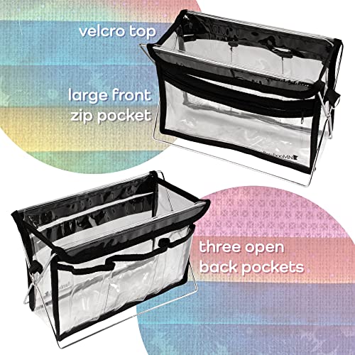 Clear Tote Bag - Travel Craft Products and Stadium Pack - Black - 1 Bag