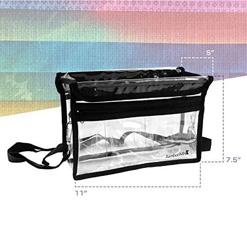 Clear Tote Bag - Travel Craft Products and Stadium Pack - Black - 1 Bag