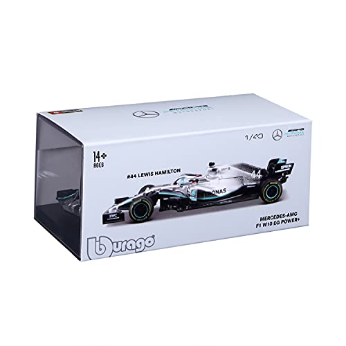 Bburago B18-38049H 1:43 F1 Mercedes AMG Petronas W10 EQ Power+ with HEMLET Hamilton