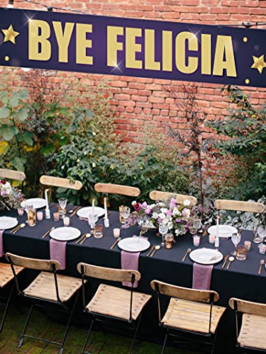 Bye Felicia Large Banner, Good Bye Banner, Divorce Party Break up Party Lawn Sign Porch Sign, Moving Party Goodbye Party Decorations Supplies, Indoor Outdoor Backdrop 8.9 x 1.6 Feet