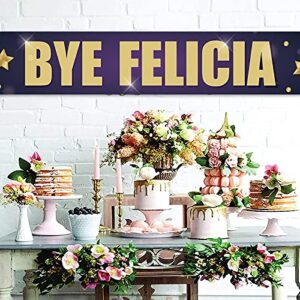 Bye Felicia Large Banner, Good Bye Banner, Divorce Party Break up Party Lawn Sign Porch Sign, Moving Party Goodbye Party Decorations Supplies, Indoor Outdoor Backdrop 8.9 x 1.6 Feet