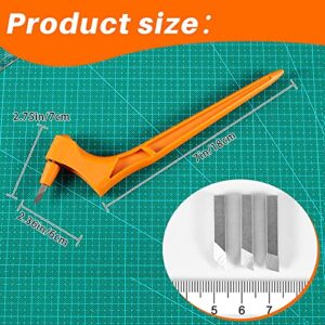 2 Pieces Craft Cutting Tools Stainless Steel Craft Knives with 360-Degree Rotating Blade Precision Art Knife Cutter Art Cutting Tool Handheld Engraving Pen for Craft, Hobby, Scrapbooking, Stencil