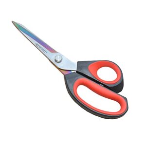 westcott 9.5″ premium tailor scissors, red/black