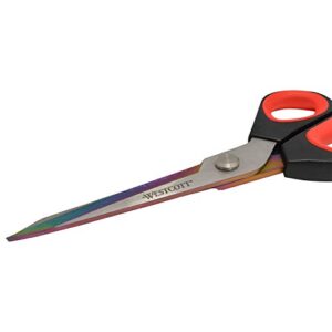 Westcott 9.5" Premium Tailor Scissors, Red/Black