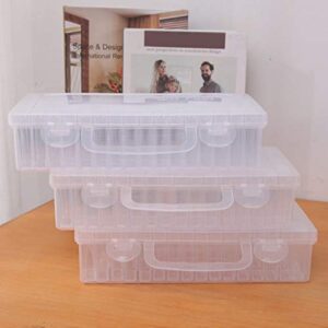 hwangli 24/42/64/84/100 Grids Clear Diamond Painting Dispenser Bottle Bead Container Organizers 42 Grids