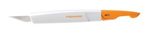 fiskars 165110-1001 easy change detail craft knife no. 11 blade, orange/white