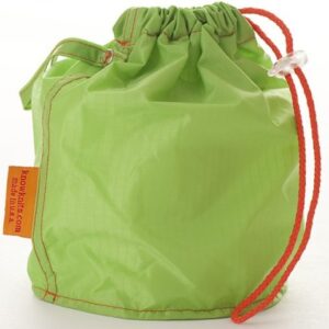 Green Small GoKnit Pouch Project Bag w/ Loop & Drawstring