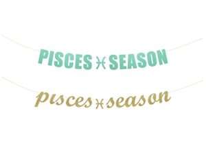 pisces season banner – pisces, horoscope zodiac, pisces birthday decoration, star sign party hanging letter sign (customizable)