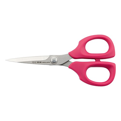 kai V5135P V5000 Edition Multi-Purpose Scissors with Protective Cap 13.5 cm Pink