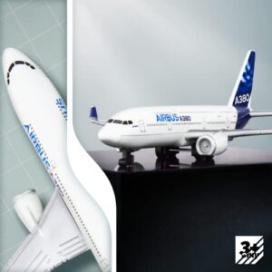 Joylludan Airplane Model Plane Airbus 380 Airplanes Aircraft Model for Collection & Gifts