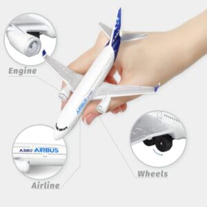 Joylludan Airplane Model Plane Airbus 380 Airplanes Aircraft Model for Collection & Gifts