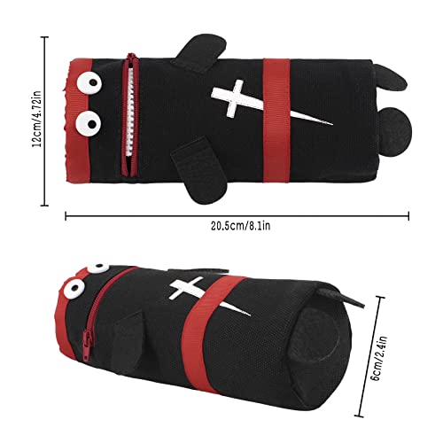 Personalised Pen Bag Cute Little Monsters Canvas Stationery Portable Pencil Pouch Pen Bag Pencil Case Durable Compact Zippered Pencil Bag With Cartoon Ninja Shape