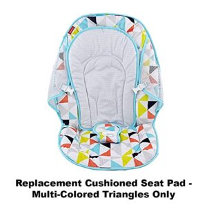 Replacement Part for Fisher-Price Deluxe Take Along Swing & Seat - DYH31 ~ Replacement Cushioned Seat Pad ~ Multi-Colored Triangles