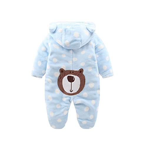 CM C&M WODRO C&M Baby Jumpsuit Outfit Hoody Coat Winter Infant Rompers Toddler Clothing Bodysuit ?Blue