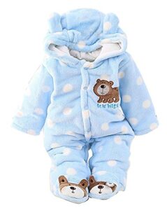 cm c&m wodro c&m baby jumpsuit outfit hoody coat winter infant rompers toddler clothing bodysuit ?blue