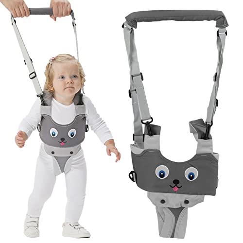 Jiawu Baby Walking Harness, Baby Walker, Handheld Kids Toddler Walking Harness Helper Assistant Protective Belt, Adjustable Standing Up Walking Learning Helper for Toddler 8 to 24 Month Old(#1)