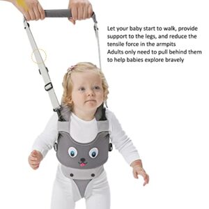 Jiawu Baby Walking Harness, Baby Walker, Handheld Kids Toddler Walking Harness Helper Assistant Protective Belt, Adjustable Standing Up Walking Learning Helper for Toddler 8 to 24 Month Old(#1)