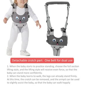 Jiawu Baby Walking Harness, Baby Walker, Handheld Kids Toddler Walking Harness Helper Assistant Protective Belt, Adjustable Standing Up Walking Learning Helper for Toddler 8 to 24 Month Old(#1)