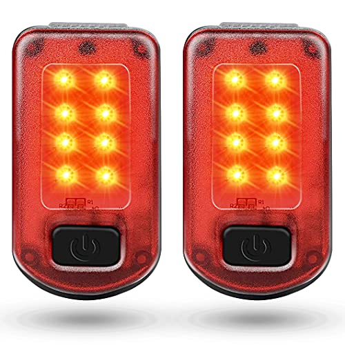 UMISHI Runners Safety Lights, Rechargeable Led Safety Lights(2 Pack),Red Color Three Modes High Visibility for Night Safety Multifunctional for Runners,Cyclist,Joggers, Walkers,Kids,Hikers,Pets