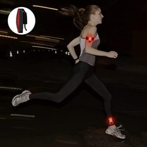 UMISHI Runners Safety Lights, Rechargeable Led Safety Lights(2 Pack),Red Color Three Modes High Visibility for Night Safety Multifunctional for Runners,Cyclist,Joggers, Walkers,Kids,Hikers,Pets