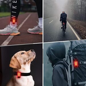 UMISHI Runners Safety Lights, Rechargeable Led Safety Lights(2 Pack),Red Color Three Modes High Visibility for Night Safety Multifunctional for Runners,Cyclist,Joggers, Walkers,Kids,Hikers,Pets