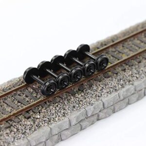 24pcs POM Plastic 33'' Wheels for Model Train 1:87 HO Scale Wheel HP28 (HO Scale)