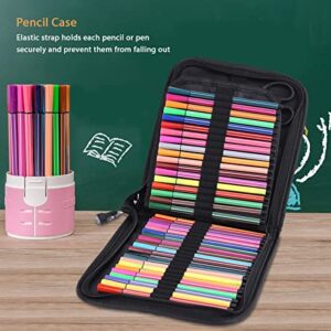 Miskall Pencil Case, 72/120 Slots Large Capacity Pencil Case Pencil Pouch Storage Bag(#1)