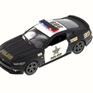 KiNSMART 2015 Ford Mustang GT Police, Black 5386DP - 1/38 Scale Diecast Model Toy Car but NO Box