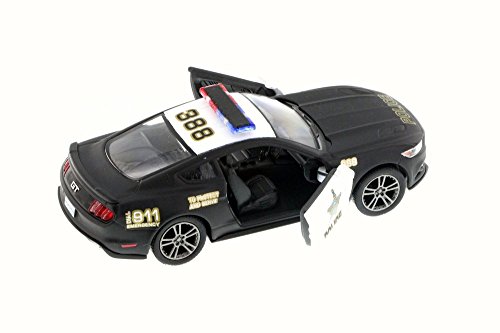 KiNSMART 2015 Ford Mustang GT Police, Black 5386DP - 1/38 Scale Diecast Model Toy Car but NO Box