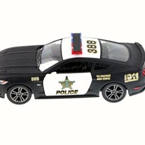 KiNSMART 2015 Ford Mustang GT Police, Black 5386DP - 1/38 Scale Diecast Model Toy Car but NO Box