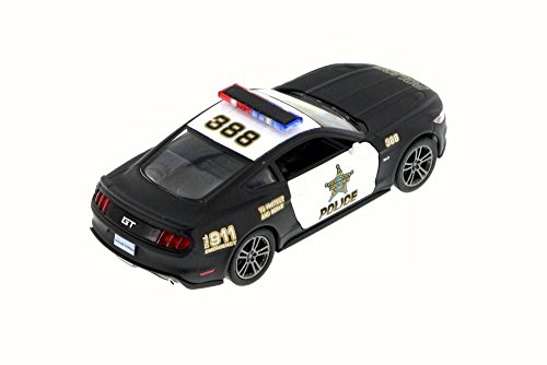 KiNSMART 2015 Ford Mustang GT Police, Black 5386DP - 1/38 Scale Diecast Model Toy Car but NO Box