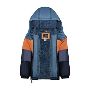 OshKosh B’gosh Boy's Hooded Baby Winter Coat, Blue, 3 Years