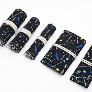 3 Pack Cute Pencil Roll Holder Bags12 Slots 24 Slots 36 Slots Pen Organizer Bag Pouch for Students Office