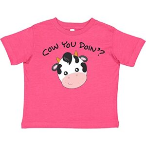 inktastic cow you doin’ cute cow toddler t-shirt 2t vintage hot pink 28b3b