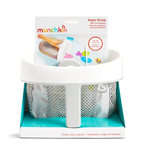 Munchkin® Super Scoop™ Hanging Bath Toy Storage with Quick Drying Mesh, Grey