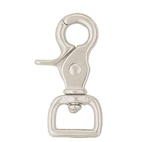 Weaver Leather Round Scissor Snap , Nickel Plated , 1"