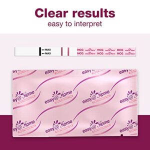 Easy@Home Pregnancy Test Strips Kit, Powered by Premom Ovulation Predictor iOS and Android APP, 20 HCG Tests