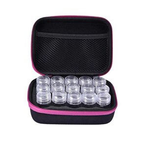 15 slots diamond embroidery box diamond painting accessory storage case container diy art craft jewelry beads sewing pills organizer holder clear plastic beads cross stitch zipper storage bag boxes