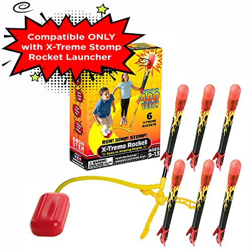 Stomp Rocket Extreme Rocket (Super High Performance), 6 Rockets [Packaging May Vary]