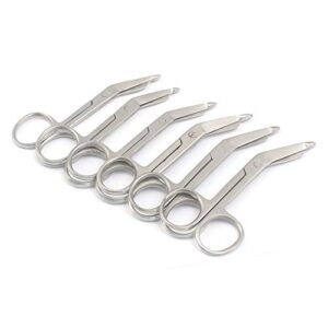 odontomed2011 lot of 6 lister bandage scissors 3.5″ stainless steel 3 1/2″