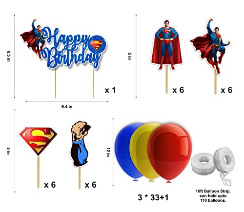 Seyal® - S man Theme Birthday Party Supplies