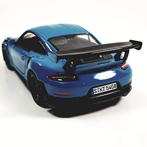 Kinsmart Porsche 911 GT2 RS 2010 Aqua Blue Hard Top 1/36 Scale Diecast Car