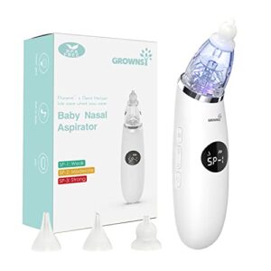baby nasal aspirator | baby nose sucker | baby nose cleaner, automatic booger sucker for baby, rechargeable, with pause & music & light soothing function