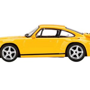 Truescale Miniatures RUF CTR Anniversary Blossom Yellow w/Black Stripes Limited Edition to 4800 Pieces Worldwide 1/64 Diecast Model Car by True Scale Miniatures MGT00358