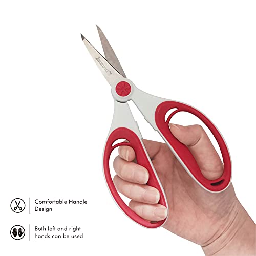 Precision Detail Paper Cutting Craft Scissors, Small Embroidery Sewing Scissors, Sharp Small Blade for Detail Cutting, Ergonomic Comfortable Handles for Maximum Control, Great for Precision Cutting.