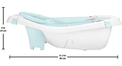 Fisher-Price 4-in-1 Sling 'n Seat Tub – Pacific Pebble, convertible baby to toddler bath tub with support and seat