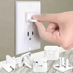 outlet covers babepai 38-pack white child proof electrical protector safety improved baby safety plug covers