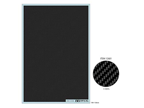 TAMIYA 12681 – 1:6/1:12/1:24 Carbon Decorative Twill / fine, Model Building, Crafts, Hobbies, Gluing, Accessories, Spare Part
